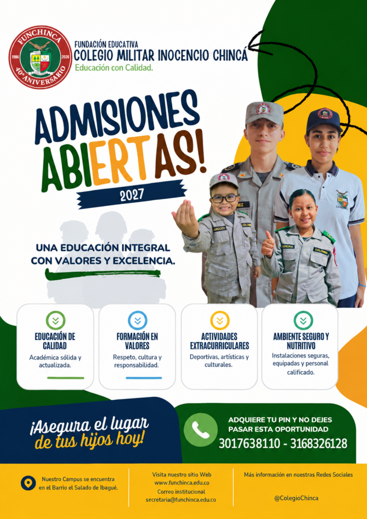02. Admisiones abiertas en Colegio Militar Chinca
